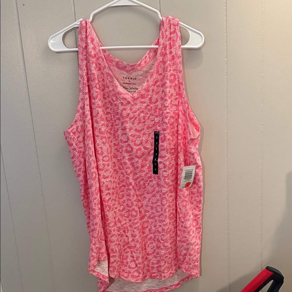 Torrid Pink Patterned Tank Top